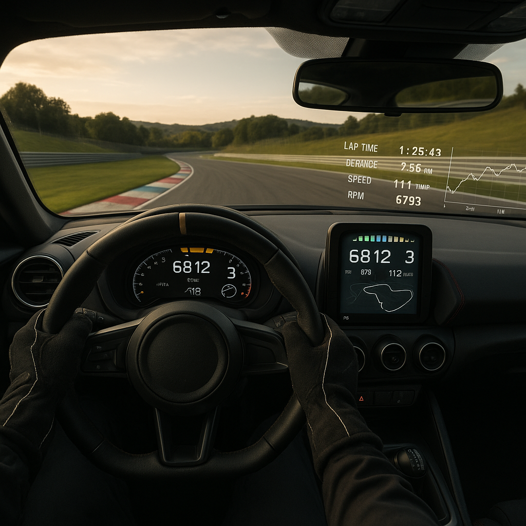In-car digital dash logger helping to improve your track day experience