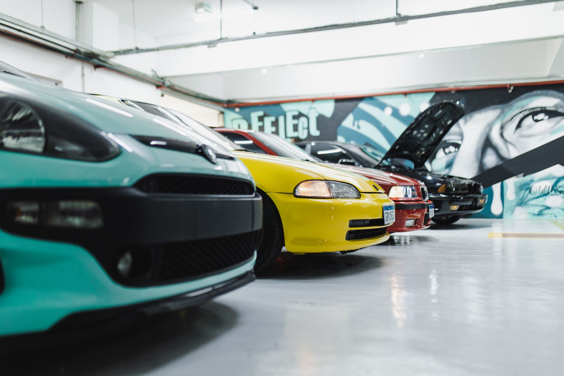 Project car stored in a private garage pending a SORN declaration UK